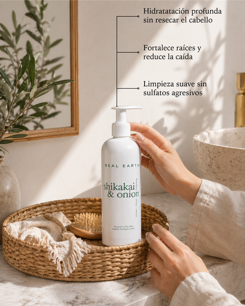 Shikakai- & Zwiebel-Shampoo (500 ml)