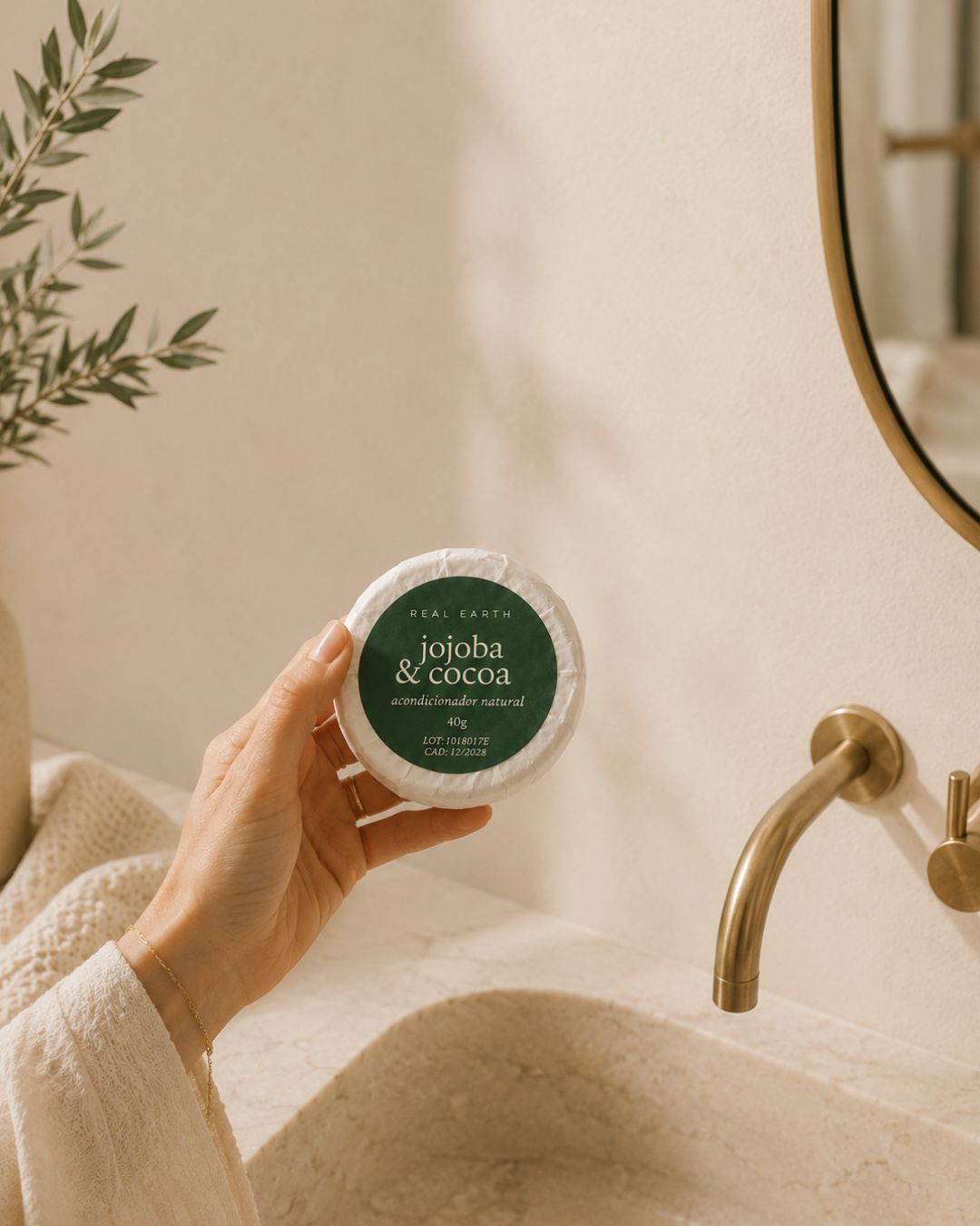 Acondicionador sólido Natural Cocoa y Jojoba